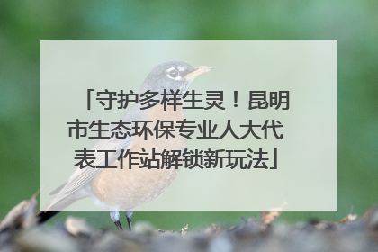 守护多样生灵！昆明市生态环保专业人大代表工作站解锁新玩法