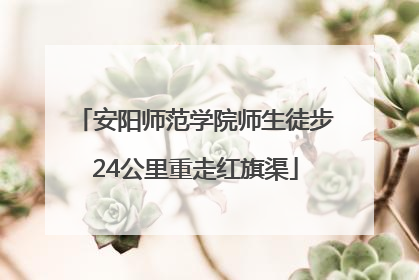 安阳师范学院师生徒步24公里重走红旗渠