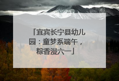 宜宾长宁县幼儿园：童梦系端午，粽香漫六一