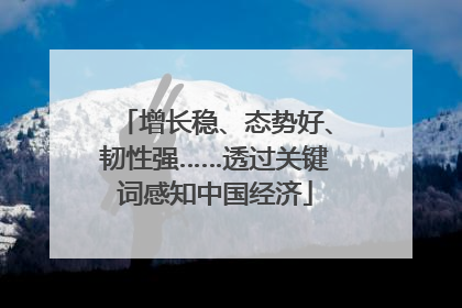增长稳、态势好、韧性强……透过关键词感知中国经济