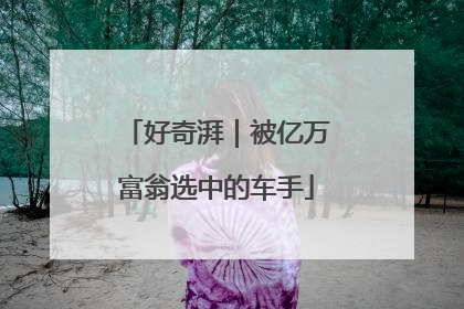 好奇湃｜被亿万富翁选中的车手