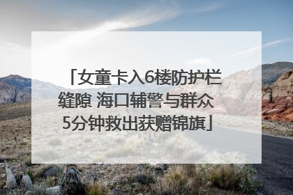 女童卡入6楼防护栏缝隙 海口辅警与群众5分钟救出获赠锦旗