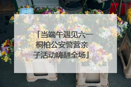 当端午遇见六一 桐柏公安警营亲子活动嗨翻全场