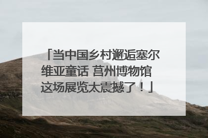 当中国乡村邂逅塞尔维亚童话 莒州博物馆这场展览太震撼了！