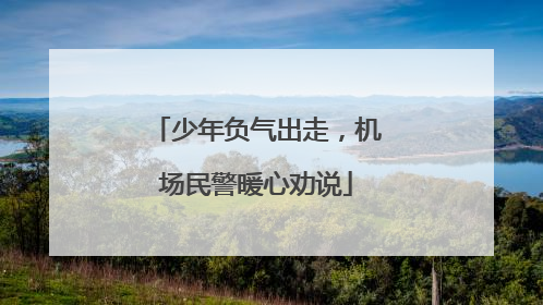 少年负气出走，机场民警暖心劝说