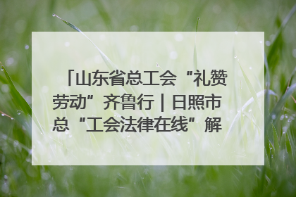 山东省总工会“礼赞劳动”齐鲁行｜日照市总“工会法律在线”解决职工愁“薪”事