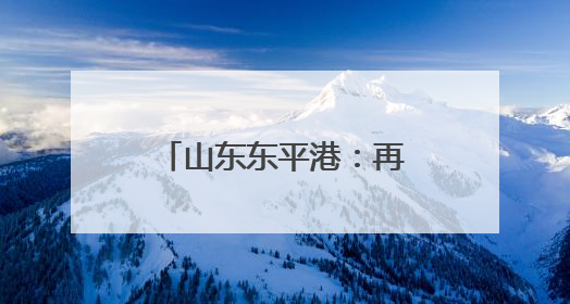 山东东平港：再现京杭运河“黄金水道”盛景