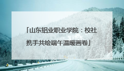 山东铝业职业学院：校社携手共绘端午温暖画卷