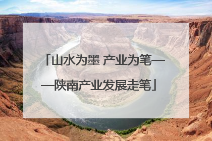 山水为墨 产业为笔——陕南产业发展走笔