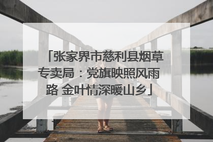 张家界市慈利县烟草专卖局：党旗映照风雨路 金叶情深暖山乡