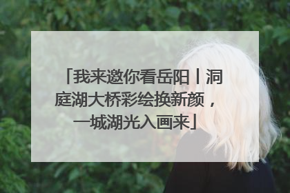 我来邀你看岳阳丨洞庭湖大桥彩绘换新颜，一城湖光入画来