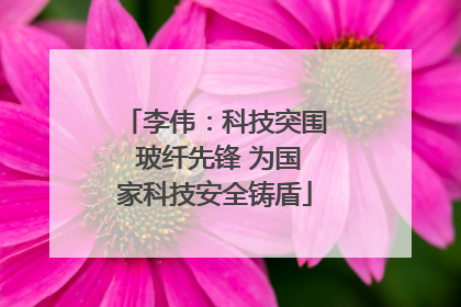 李伟：科技突围 玻纤先锋 为国家科技安全铸盾