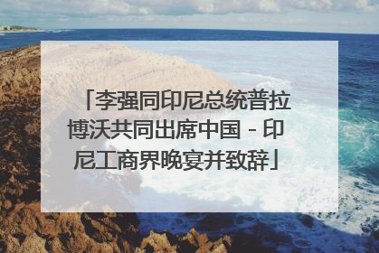 李强同印尼总统普拉博沃共同出席中国－印尼工商界晚宴并致辞