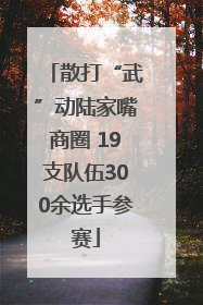 散打“武”动陆家嘴商圈 19支队伍300余选手参赛