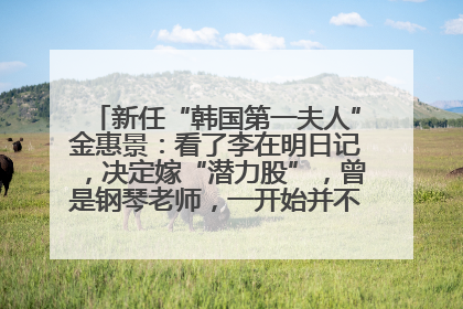 新任“韩国第一夫人”金惠景：看了李在明日记，决定嫁“潜力股”，曾是钢琴老师，一开始并不支持丈夫从政