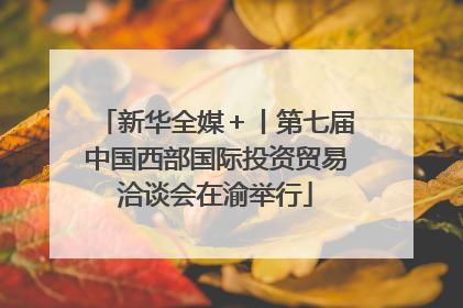 新华全媒＋丨第七届中国西部国际投资贸易洽谈会在渝举行