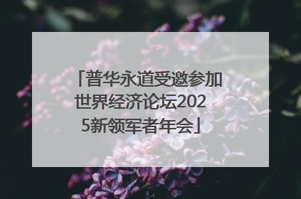 普华永道受邀参加世界经济论坛2025新领军者年会
