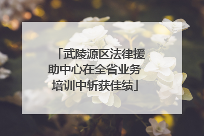 武陵源区法律援助中心在全省业务培训中斩获佳绩