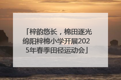 梓韵悠长，棉田逐光 绵阳梓棉小学开展2025年春季田径运动会