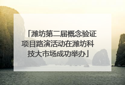 潍坊第二届概念验证项目路演活动在潍坊科技大市场成功举办