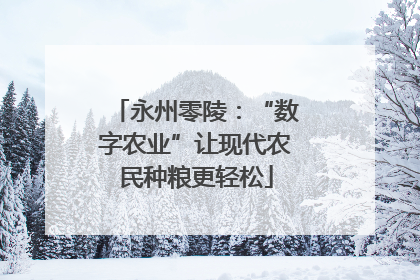 永州零陵：“数字农业”让现代农民种粮更轻松
