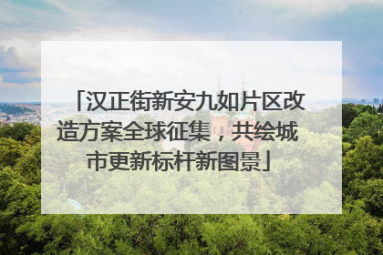 汉正街新安九如片区改造方案全球征集，共绘城市更新标杆新图景