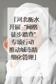 河北衡水开展“网格徒步踏查”专项行动 推动城市精细化管理