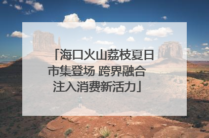 海口火山荔枝夏日市集登场 跨界融合注入消费新活力