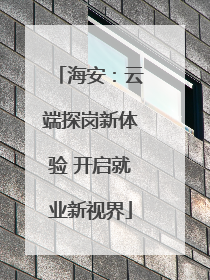 海安：云端探岗新体验 开启就业新视界