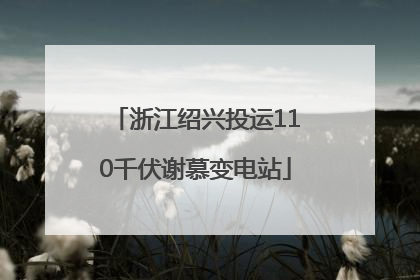 浙江绍兴投运110千伏谢慕变电站