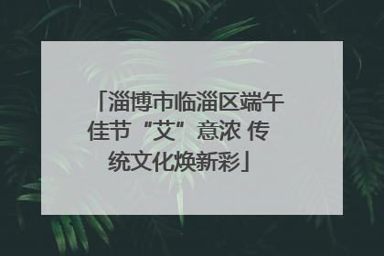 淄博市临淄区端午佳节“艾”意浓 传统文化焕新彩