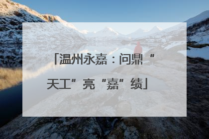 温州永嘉：问鼎“天工”亮“嘉”绩