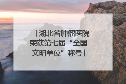 湖北省肿瘤医院荣获第七届“全国文明单位”称号
