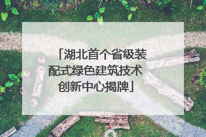 湖北首个省级装配式绿色建筑技术创新中心揭牌