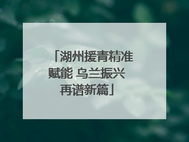 湖州援青精准赋能 乌兰振兴再谱新篇