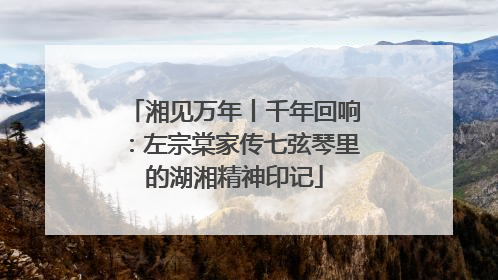 湘见万年丨千年回响：左宗棠家传七弦琴里的湖湘精神印记