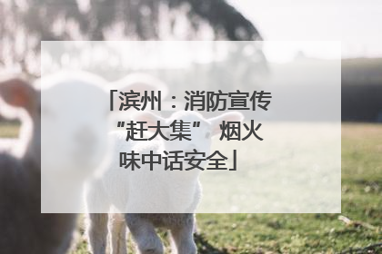 滨州：消防宣传“赶大集” 烟火味中话安全