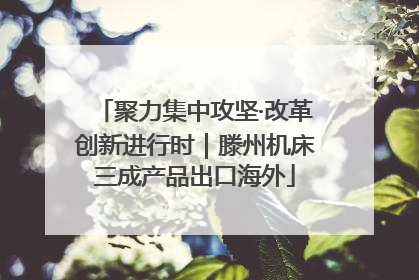 聚力集中攻坚·改革创新进行时｜滕州机床三成产品出口海外