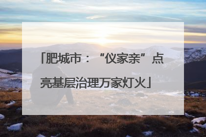 肥城市：“仪家亲”点亮基层治理万家灯火