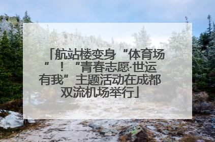 航站楼变身“体育场”！“青春志愿·世运有我”主题活动在成都双流机场举行