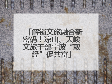 解锁文旅融合新密码！凉山、天峻文旅干部宁波“取经”促共富