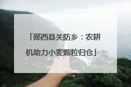 郧西县关防乡：农耕机助力小麦颗粒归仓