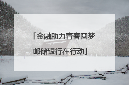 金融助力青春圆梦邮储银行在行动