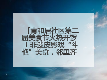 青和居社区第二届美食节火热开锣！非遗皮影戏“斗艳”美食，邻里齐聚“粽”享温情