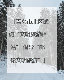 青岛市北区试点“文明旅游驿站” 倡导“邮轮文明旅游”