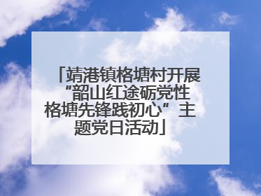 靖港镇格塘村开展“韶山红途砺党性 格塘先锋践初心”主题党日活动