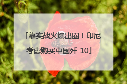 靠实战火爆出圈！印尼考虑购买中国歼-10