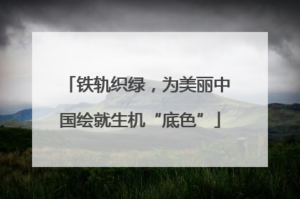 铁轨织绿，为美丽中国绘就生机“底色”