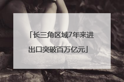 长三角区域7年来进出口突破百万亿元