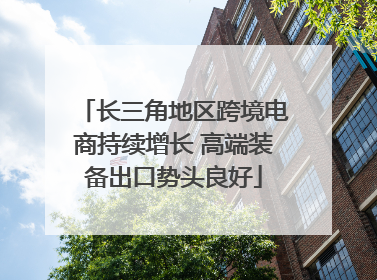 长三角地区跨境电商持续增长 高端装备出口势头良好